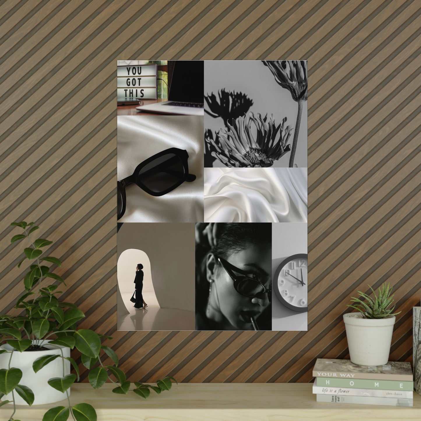 Elegant Black and White Poster Collection - Motivational Wall Art